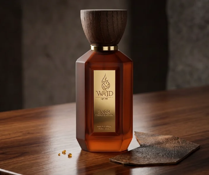 WAJD BARR editorial lifestyle image — desert leather Extrait de Parfum Qatar