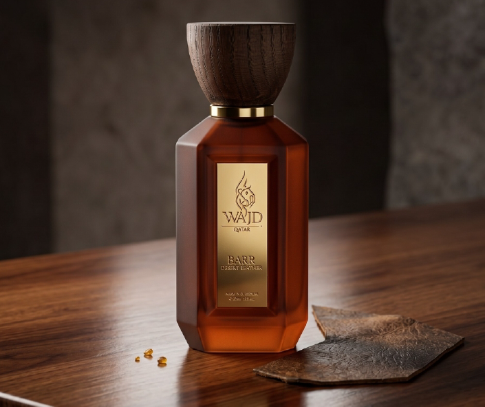 WAJD BARR editorial lifestyle image — desert leather Extrait de Parfum Qatar