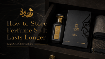 How to store perfume bottles safely in a dark cabinet